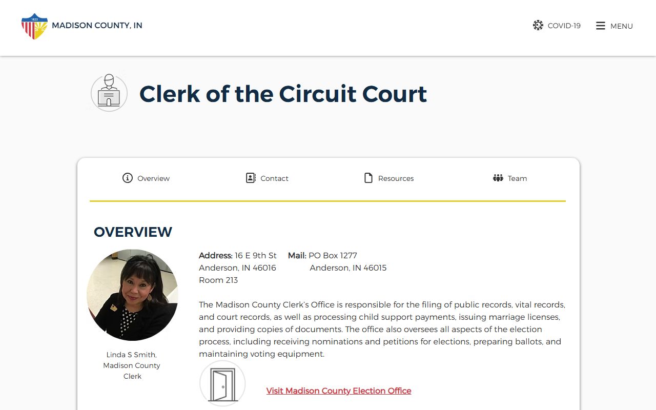 Madison County Clerk of the Circuit Court records page