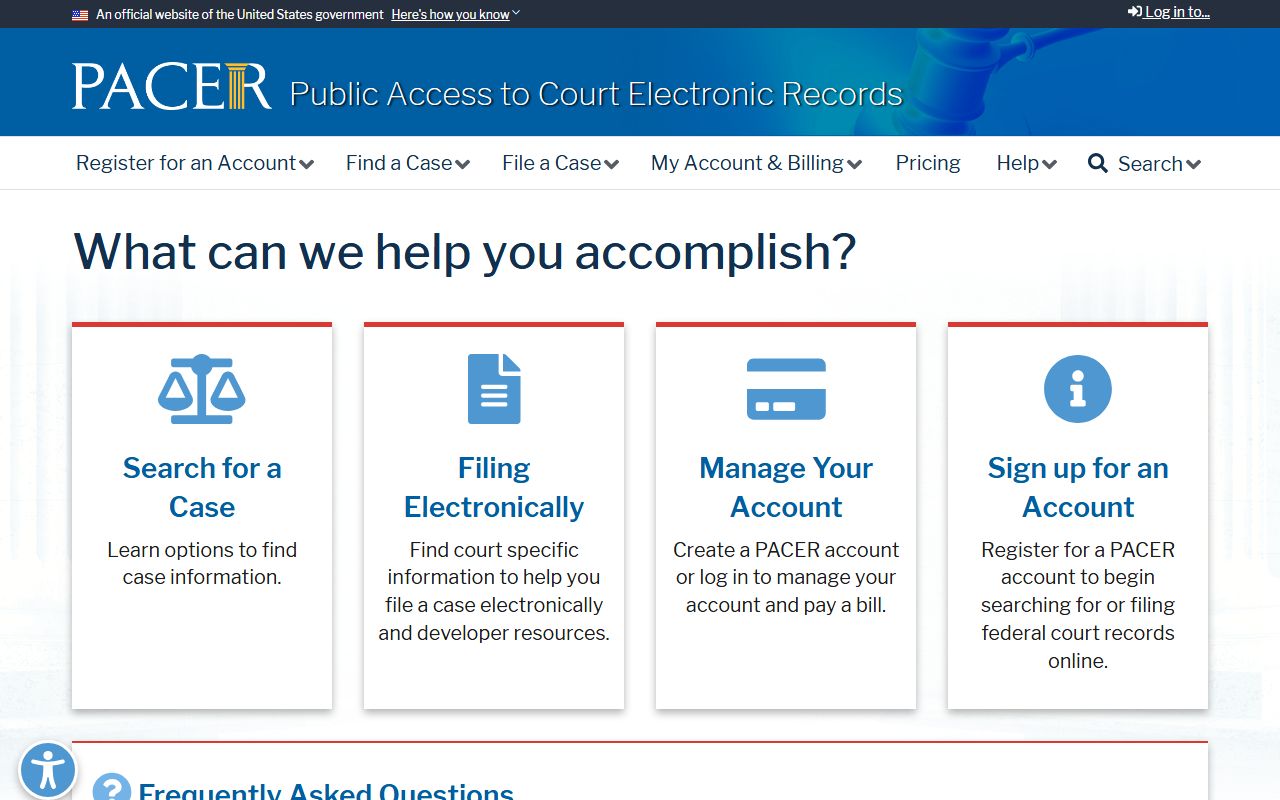Madison County court records PACER federal access